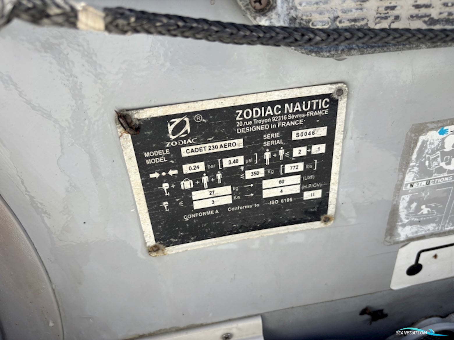 Zodiac Cadet 230 Aero Gummibåd
