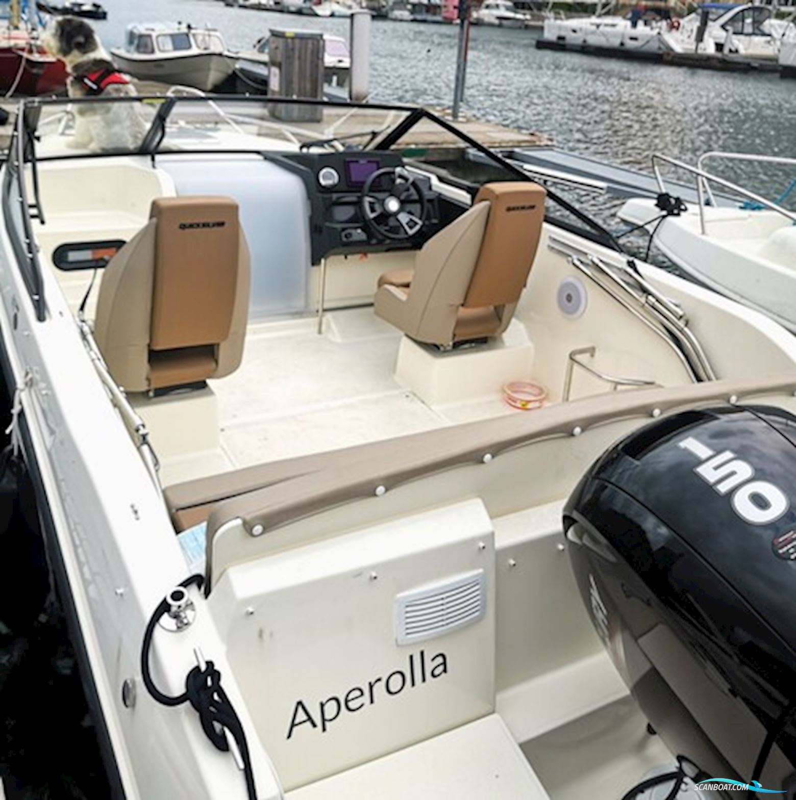 🛥️ Quicksilver 605 Cruiser 2022 til salg – Mercury 150 HK – Kun 140 timer – Topudstyret motorbåd