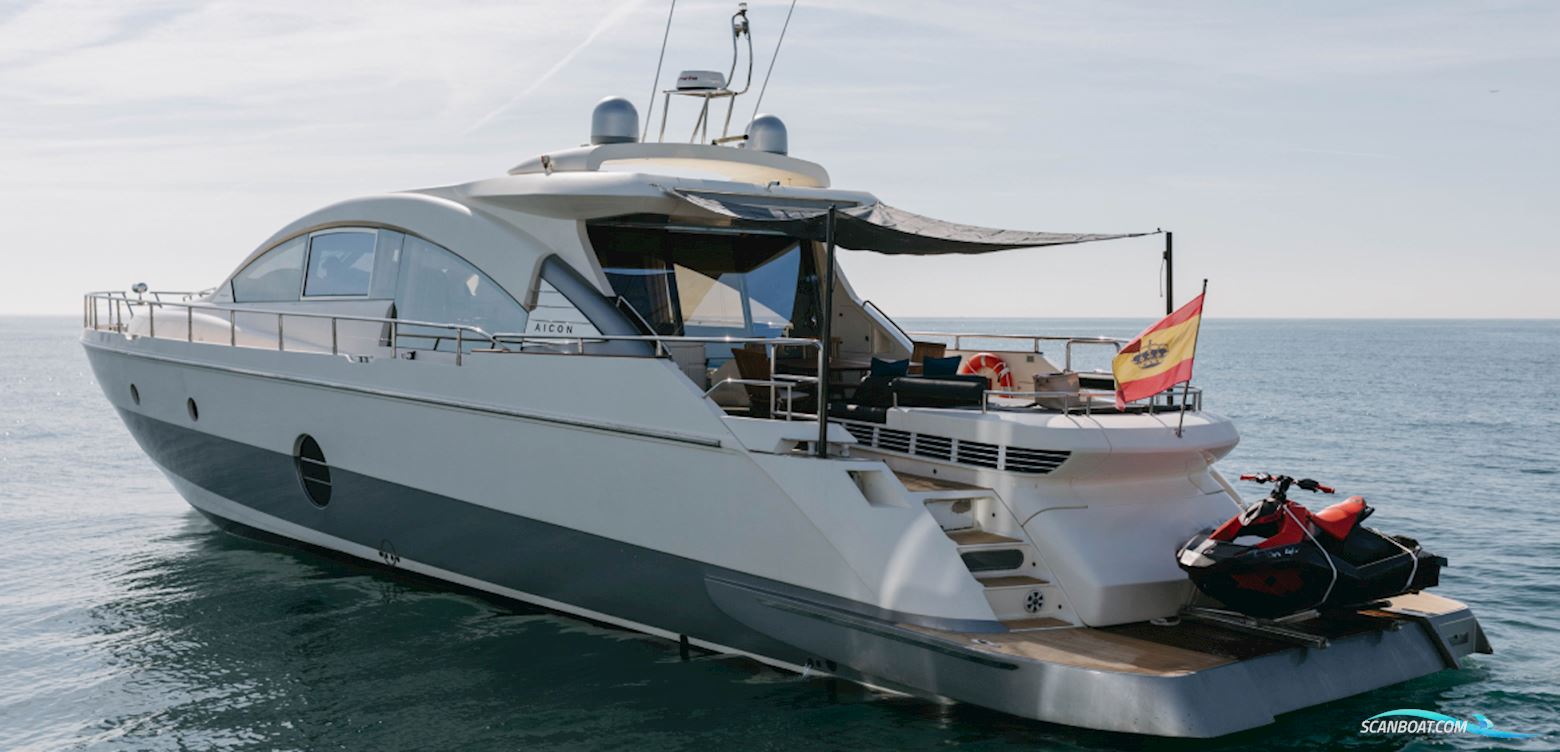 Aicon 72 SL Motorboat 2005, with CATERPILLAR C30 engine, Spain