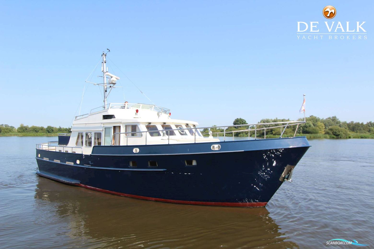 Altena Blue Water Trawler 48 Motorboat 1997, with John Deere engine, The Netherlands