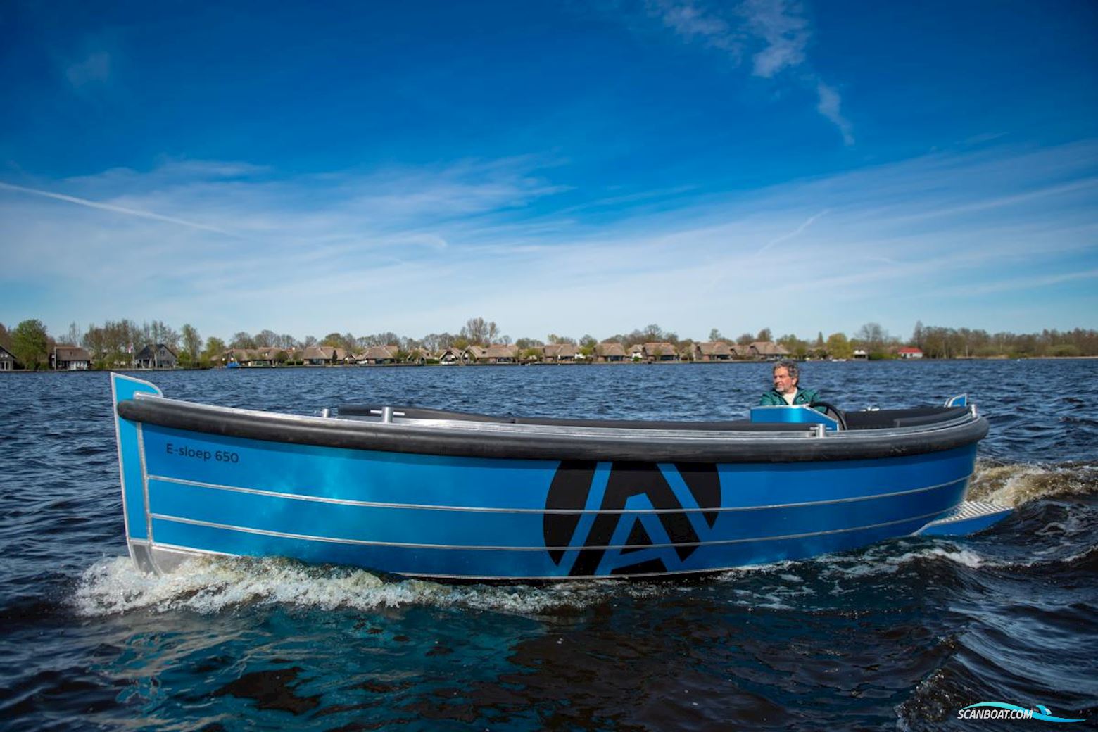Aluship (met unieke pod-drive) Aluship (met unieke pod-drive) E-Sloep 650 Motorboat 2023, with E-Propulsion 6 kw. Pod drive engine, The Netherlands