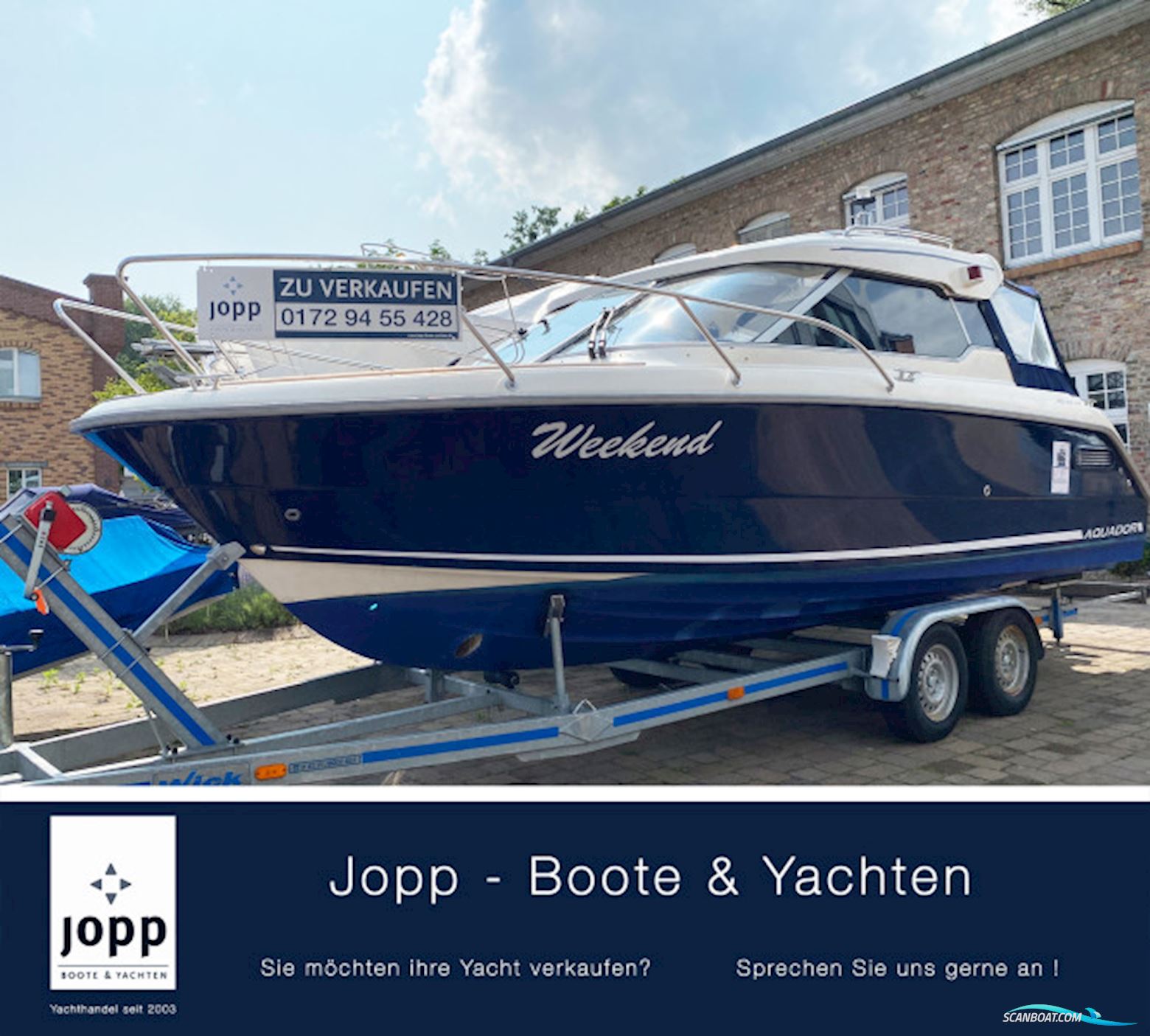 Aquador 22 HT Motorboat 2009, with Mercruiser 4,3 MPI A1 engine, Germany