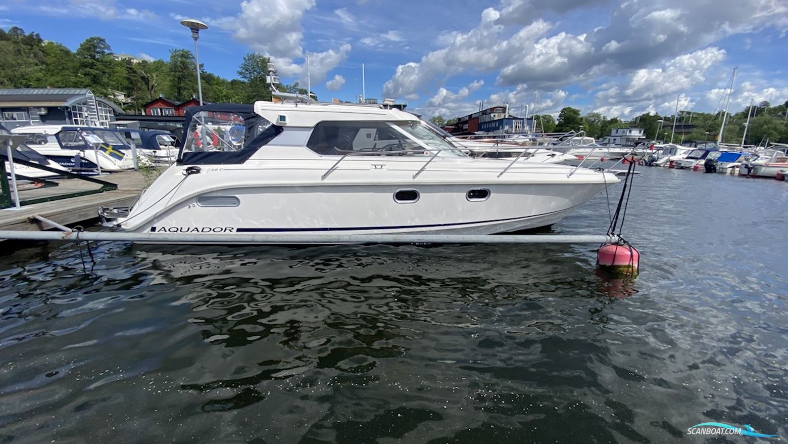 Aquador 26 HT Motorboat 1999, with Yanmar engine, Sweden