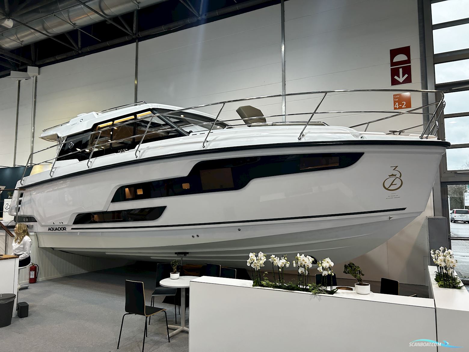 Aquador 400 HT Motorboat 2026, with Med 2 x Volvo Penta D4 Diesel Med Joystick engine, Denmark