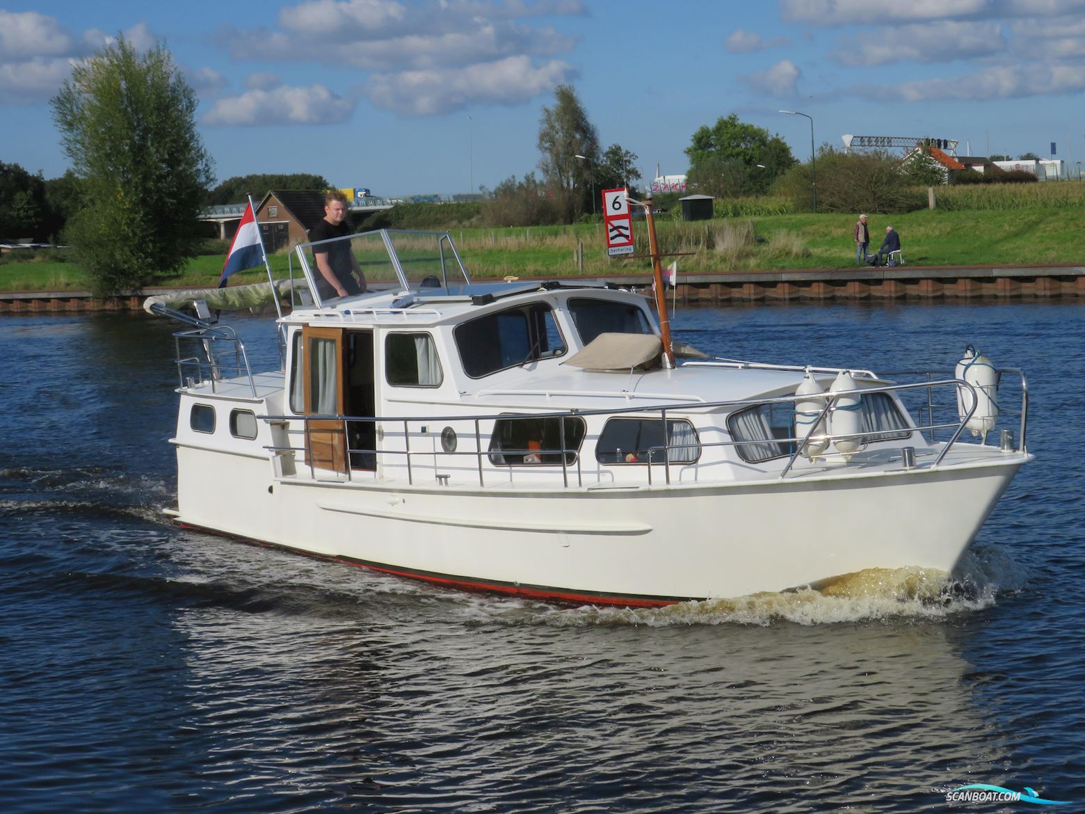 Ariadne AK Motorboat 1979, with Mercedes Benz Diesel engine, The Netherlands