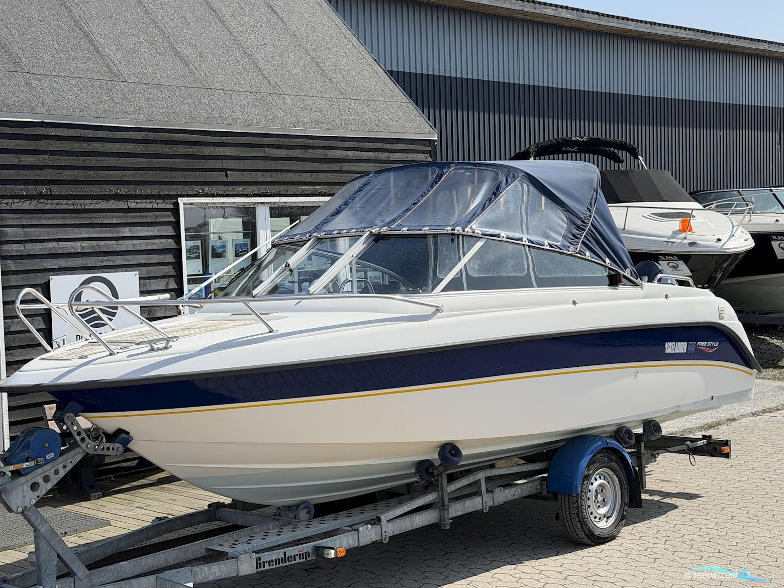 Askeladden 585 Freestyle / m Trailer Motorboat 2002, with Evinrude engine, Denmark