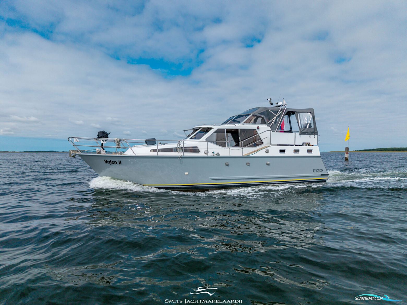 Atico 38 AK Cabrio Motorboat 1991, with Cummins C6. 685.9-M engine, The Netherlands
