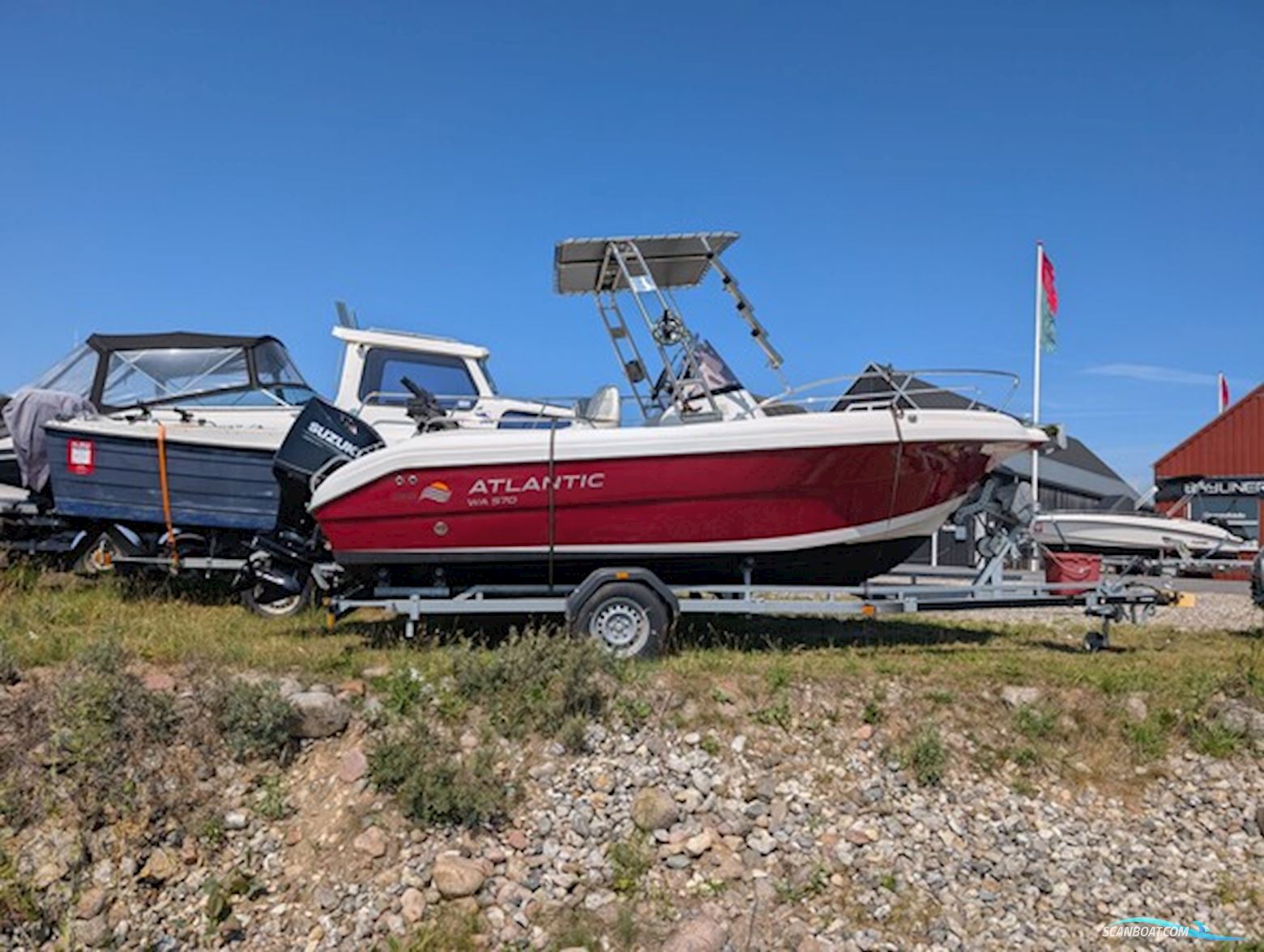 Atlantic 570 Walk Around Motorboat 2008, with Suziki engine, Denmark