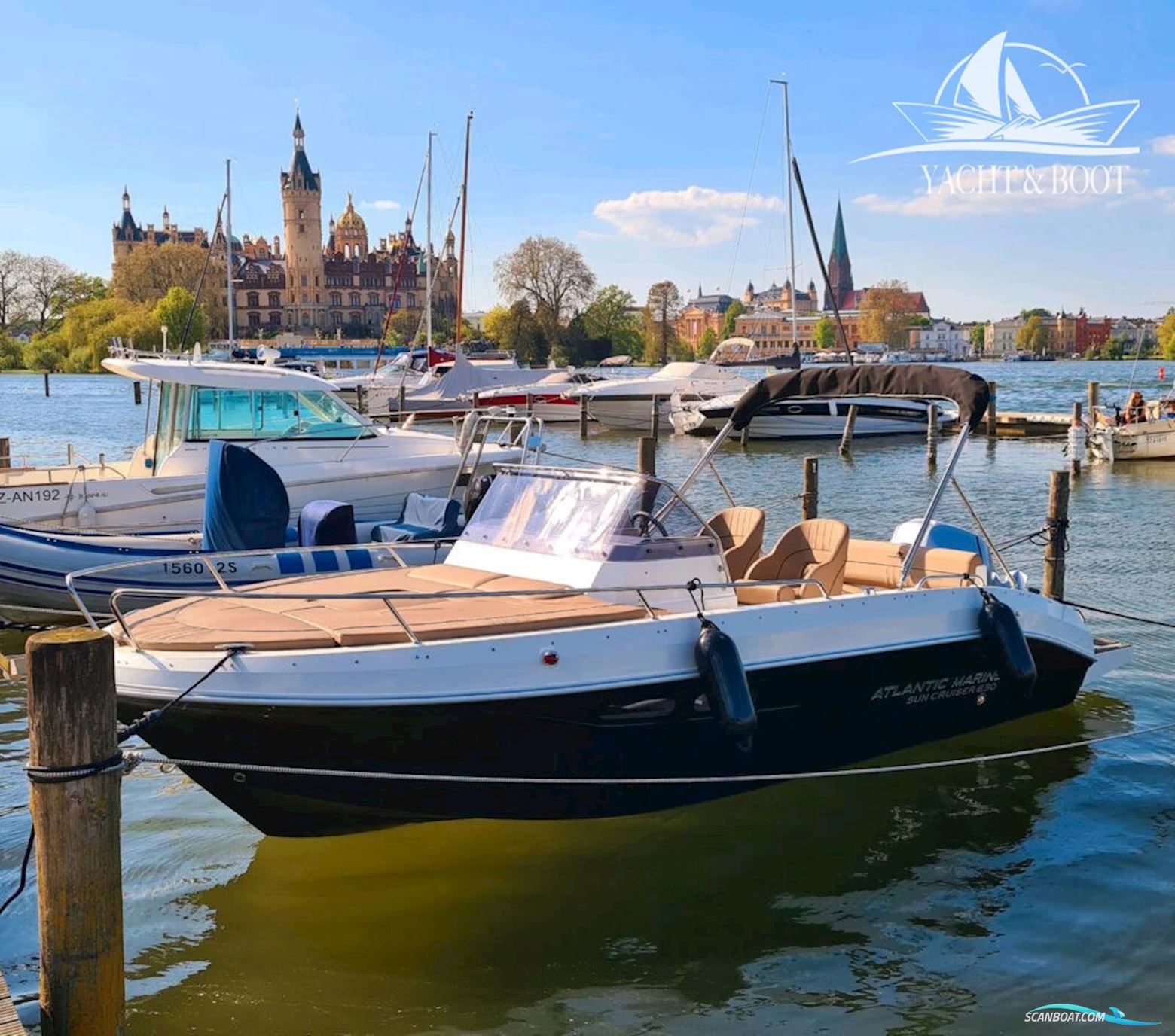 Atlantic Marine Sun Cruiser 630 Motorboat 2023, with Honda engine, Germany
