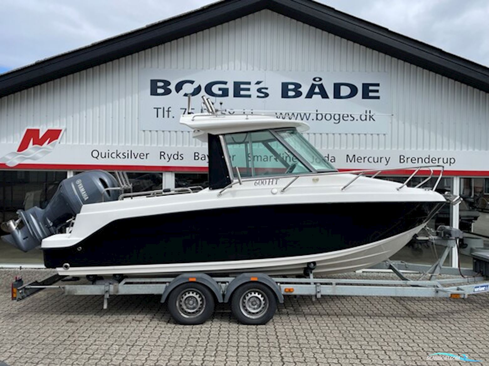 Atomix 600 HT Med Yamaha F150 og Variant 2700 kg Trailer Inkl. el Spil Motorboat 2018, with Yamaha engine, Denmark