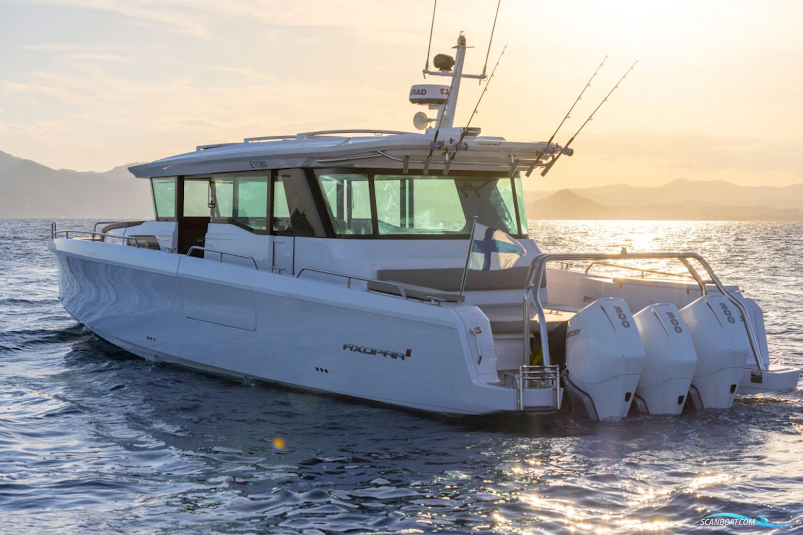 Axopar Yachts 45 XC Cross Cabin Motorboat 2025, with Mercury 3 x 300 Hk engine, Denmark