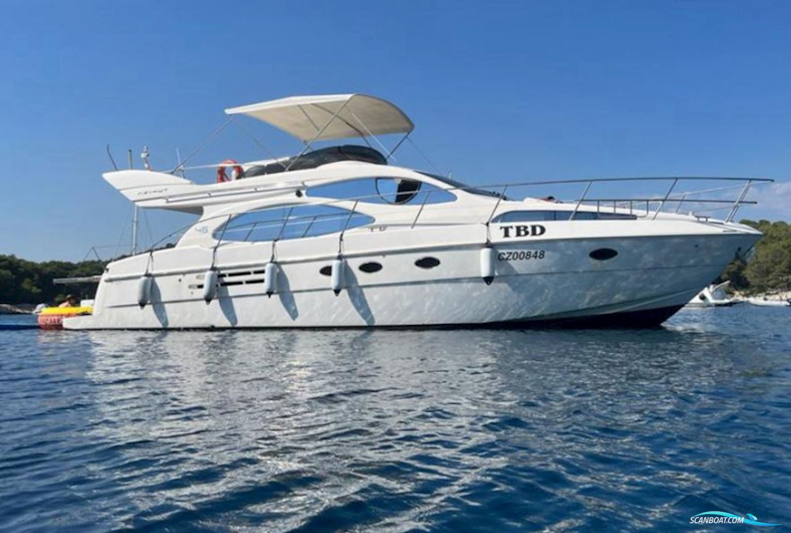 Azimut 46 Evo Motorboat 2007, with Caterpillar-Diesel C9 engine, Croatia
