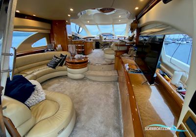 Azimut 55 Fly Motorboat 2003, with Catepillar C12 engine, Denmark