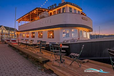 Båd Cafe Sorte Louis Motorboat 1950, with Engine Type 1 Stk. 4-Cylindret 2-Takt Alpha Diesel, 119 hk,Hk 119,Diesel engine, Denmark