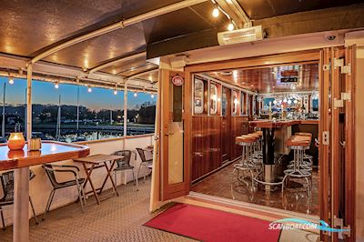 Båd Cafe Sorte Louis Motorboat 1950, with Engine Type 1 Stk. 4-Cylindret 2-Takt Alpha Diesel, 119 hk,Hk 119,Diesel engine, Denmark