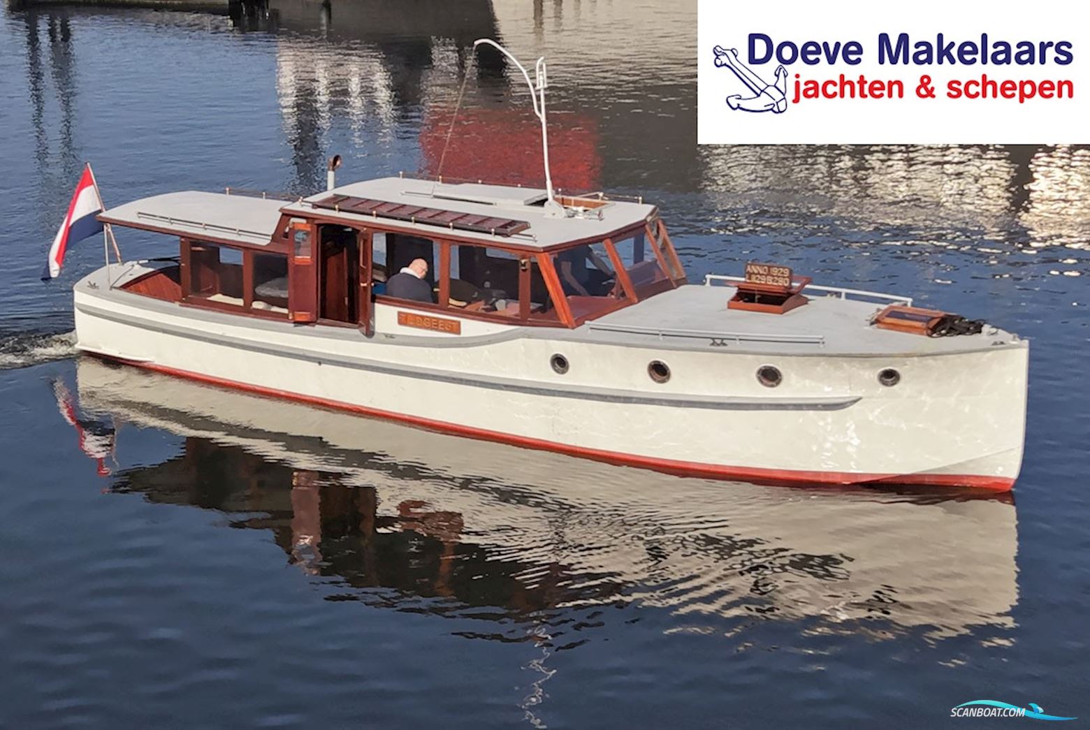 Bakdeksalonkruiser 11.20 Motorboat 1929, with Mitsubishi<br />S4S engine, The Netherlands