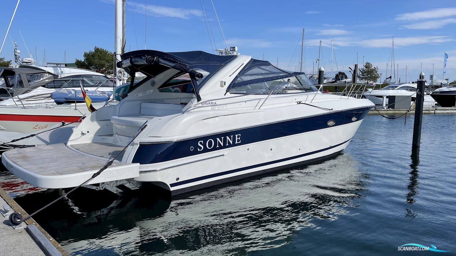 Bavaria 37 Sport Motorboat 2008, with Mercruiser 350 Mag engine, Germany