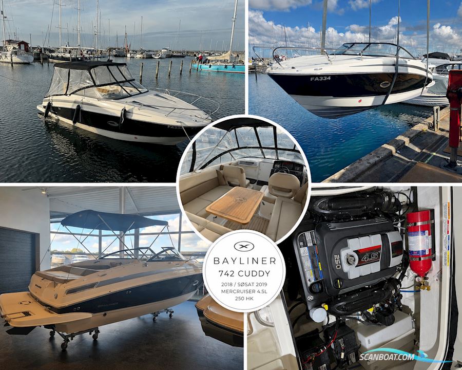 Bayliner 742 R Cuddy Motorboat 2018, with Mercruiser 4,5L engine, Denmark