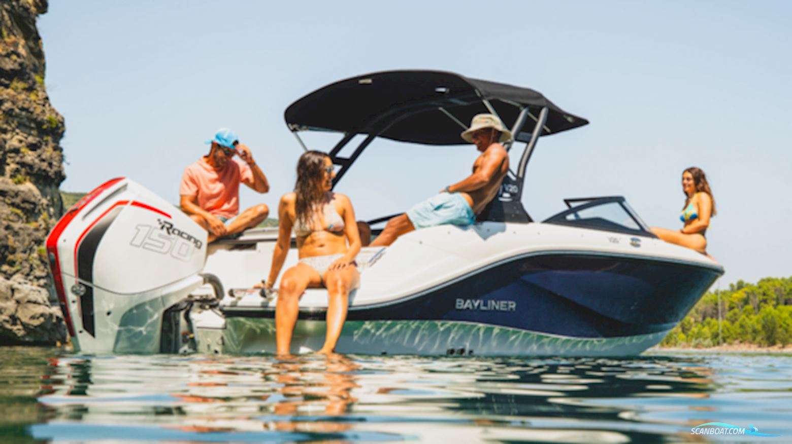 Bayliner V20 BR m/Mercury F150 hk Racing XL DS V6, hvid