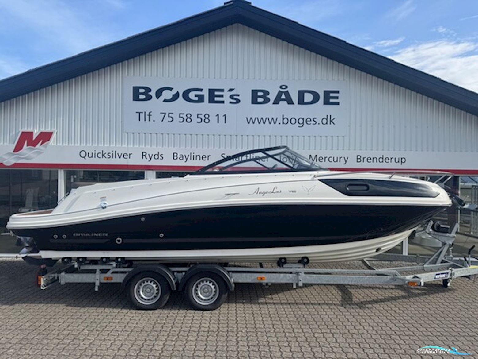 Bayliner VR6 Cuddy Med 300 hk Mercruiser-Efi V8 6,2L og 2700 kg Variant Bådtrailer Motorboat 2023, with Mercruiser engine, Denmark