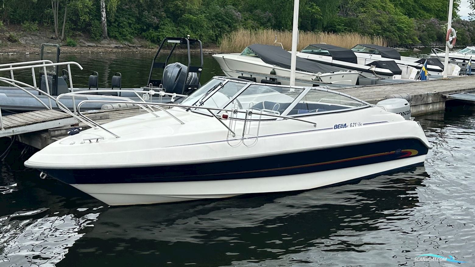Bella 621 DC Motorboat 2008, with Honda engine, Sweden
