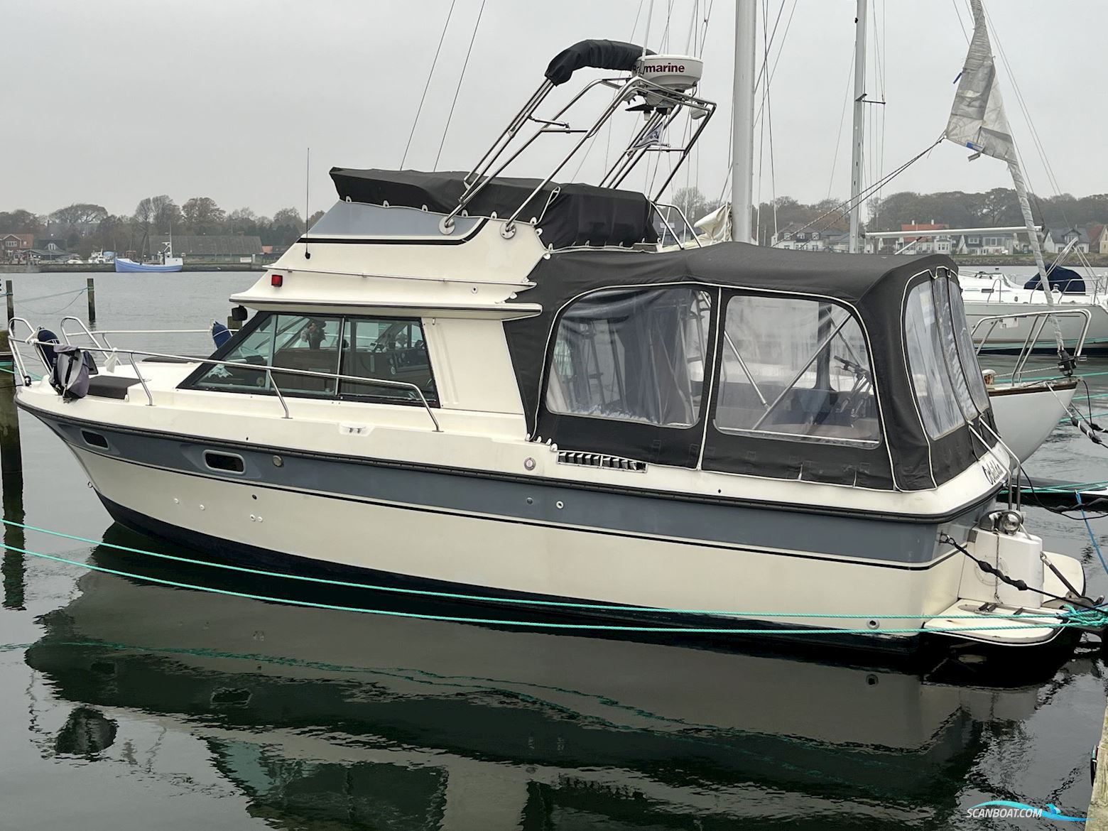 Bertram 30 Fly, 1986 - Nykøbing Mors Motorboat 1986, with Yanmar 4LH-STE engine, Denmark