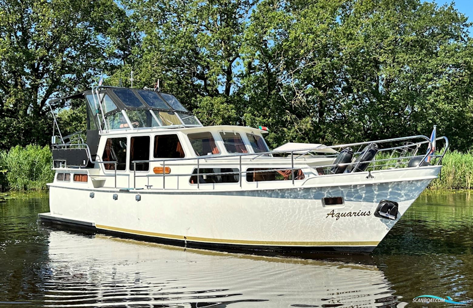 Boarnkruiser 1050 REFIT Motorboat 1977, with Lister-Petter engine, The Netherlands
