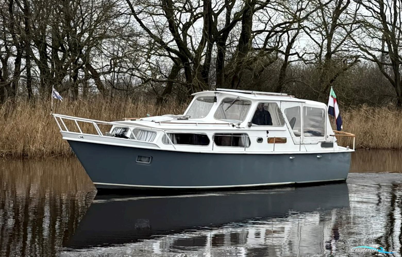 Boarnkruiser Okak Motorboat 1974, with Peugeot engine, The Netherlands