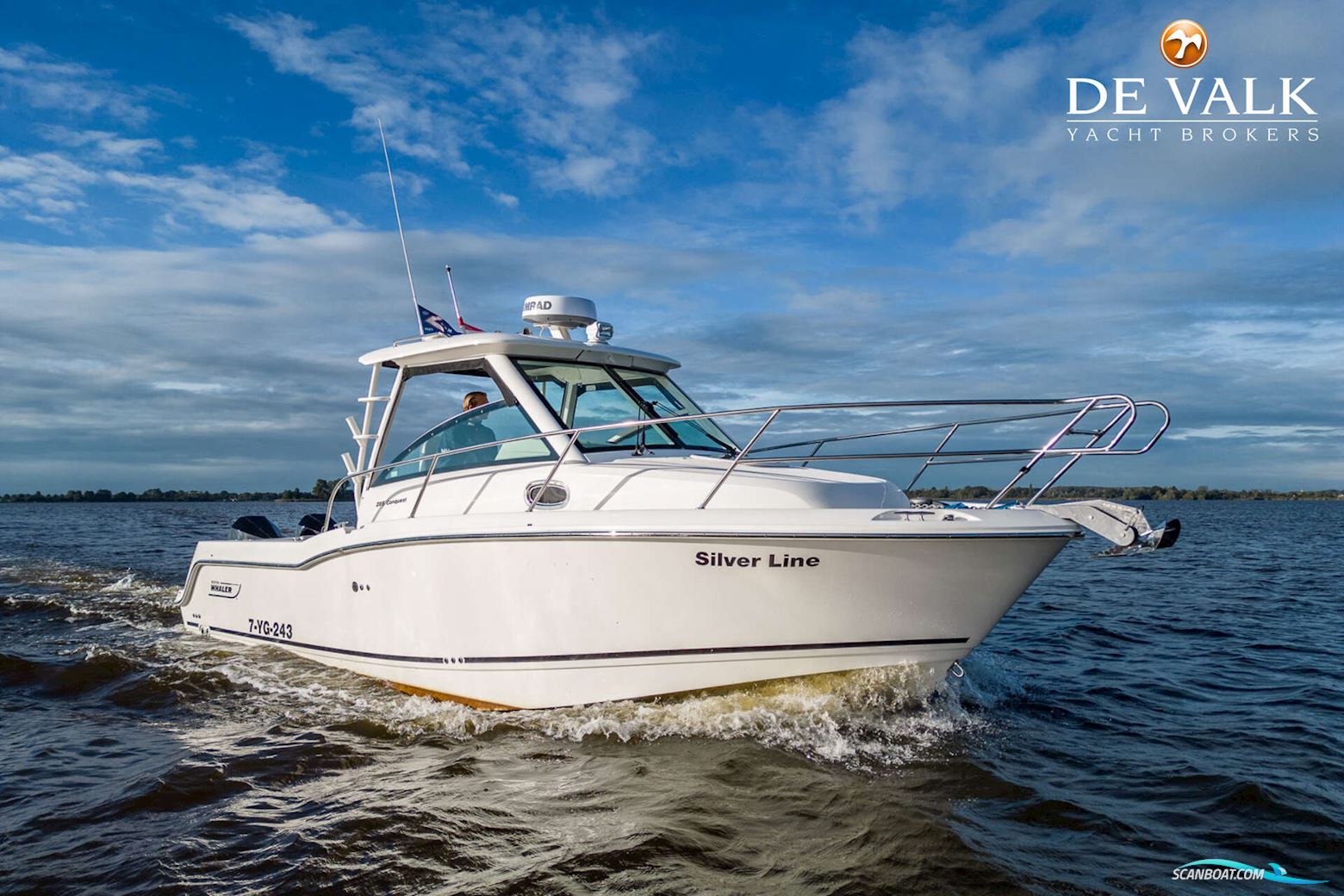 Boston Whaler 285 Conquest Pilothouse Motorboat 2022, with Mercury engine, The Netherlands
