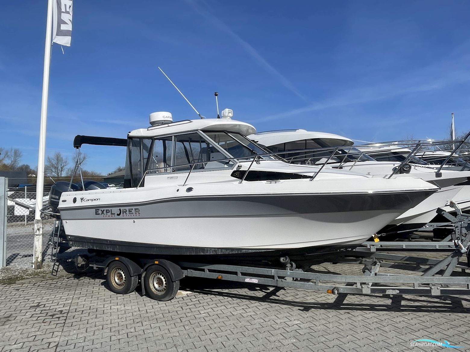 Campion Explorer 682b SC HT Motorboat 2009, with Yamaha F115Aetx engine, Denmark