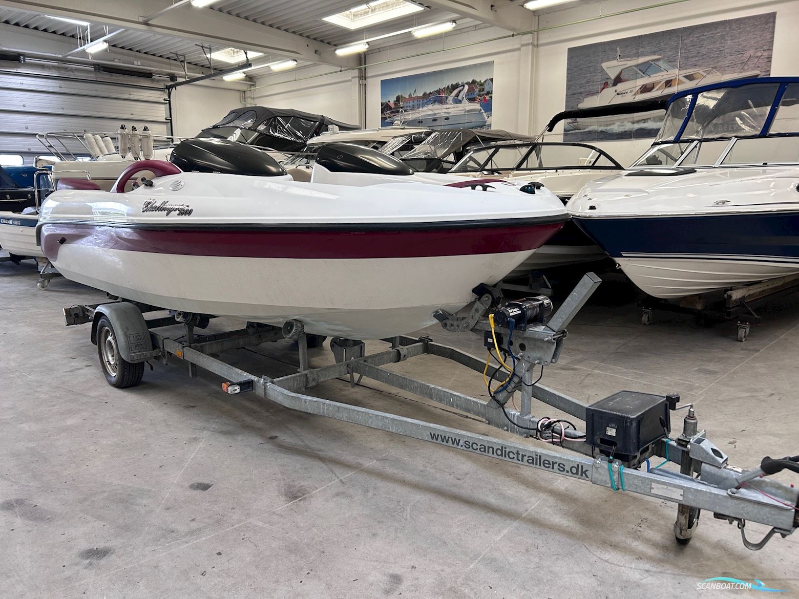 Challenger 1800 Jetbåd Med Defekt Motor (Uden Trailer) Motorboat 2000, Denmark