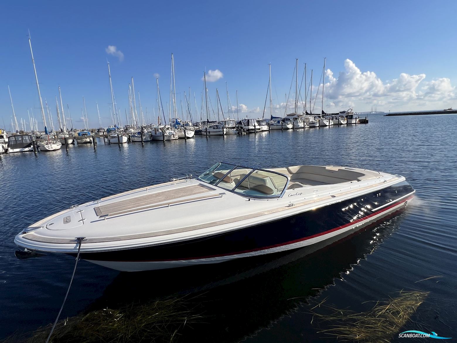 Chris Craft Corsair 28 Heritage Edition Motorboat 2008, with 2 X Volvo Penta 5,7 GXi  engine, Denmark