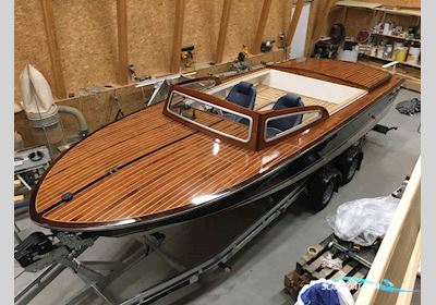 Classic Elegant Speedboat Motorboat 2016, with Volvo Penta
 engine, Denmark