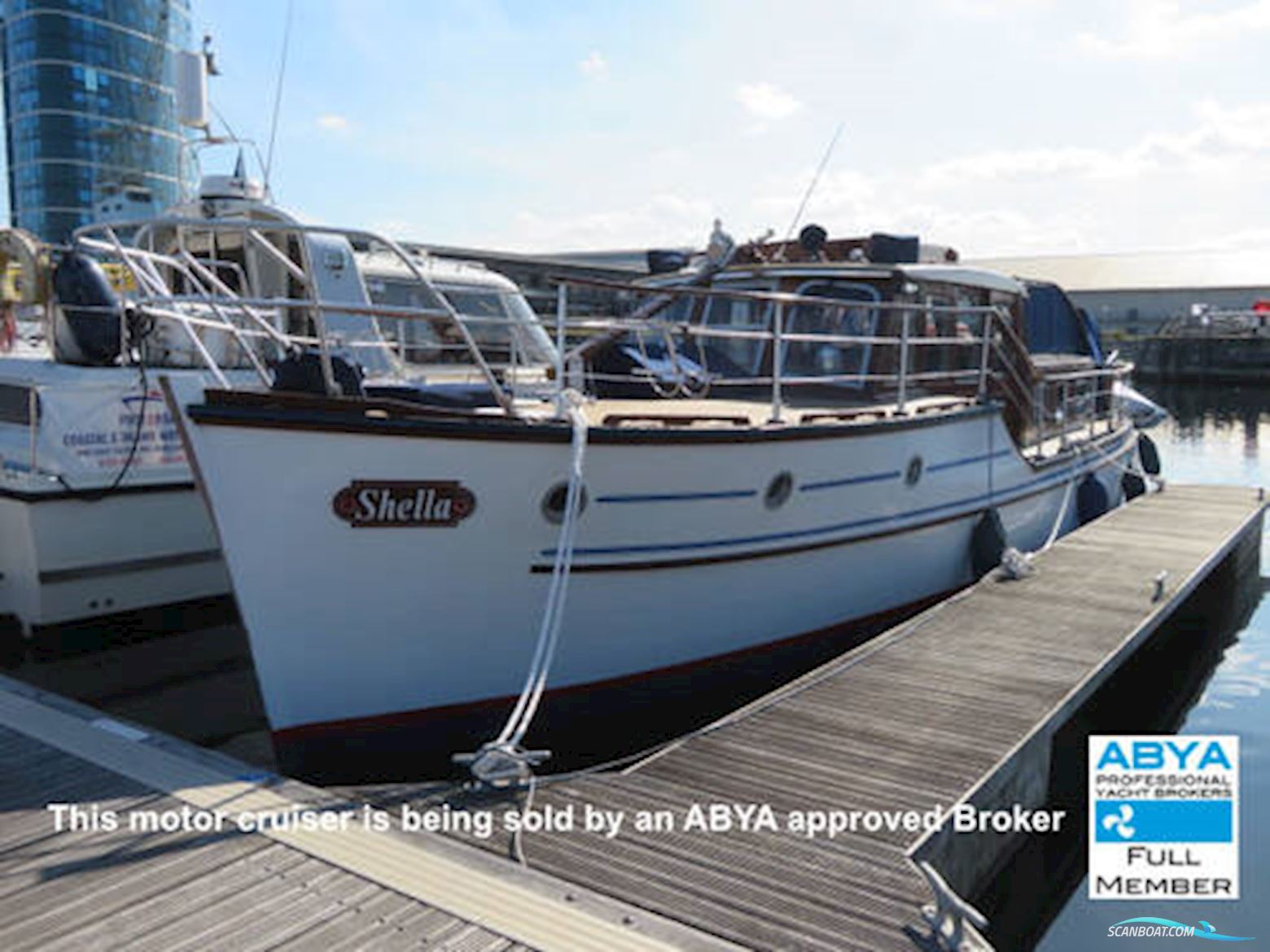 Classic Wooden Launch Motorboat 1960, with Parson engine, United Kingdom