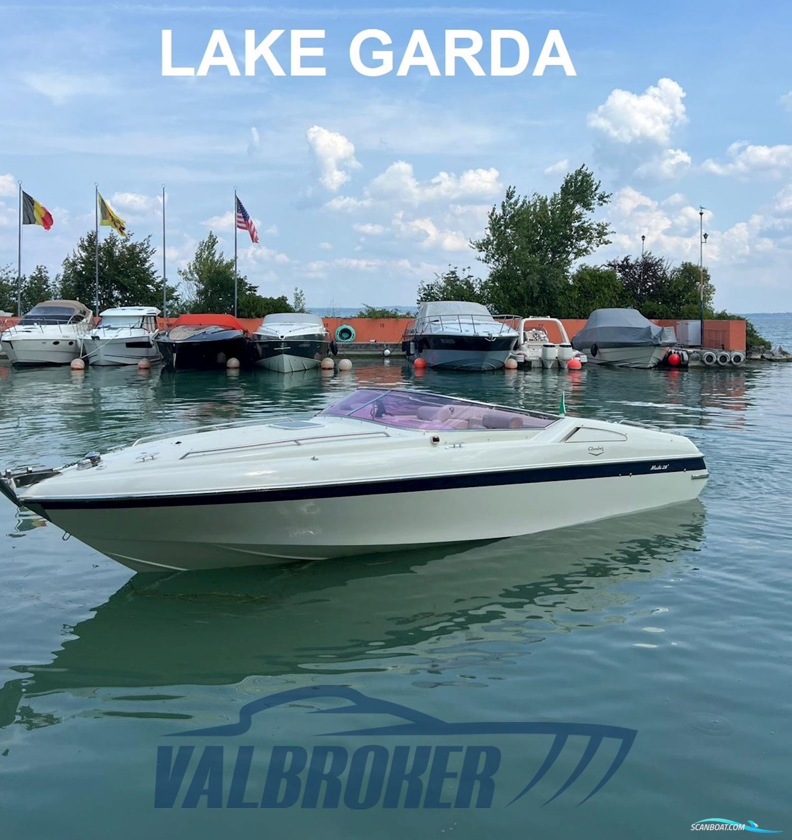 Colombo MAITE'28 Motorboat 1998, with Mercruiser 5.7 mpi Alpha I engine, Italy