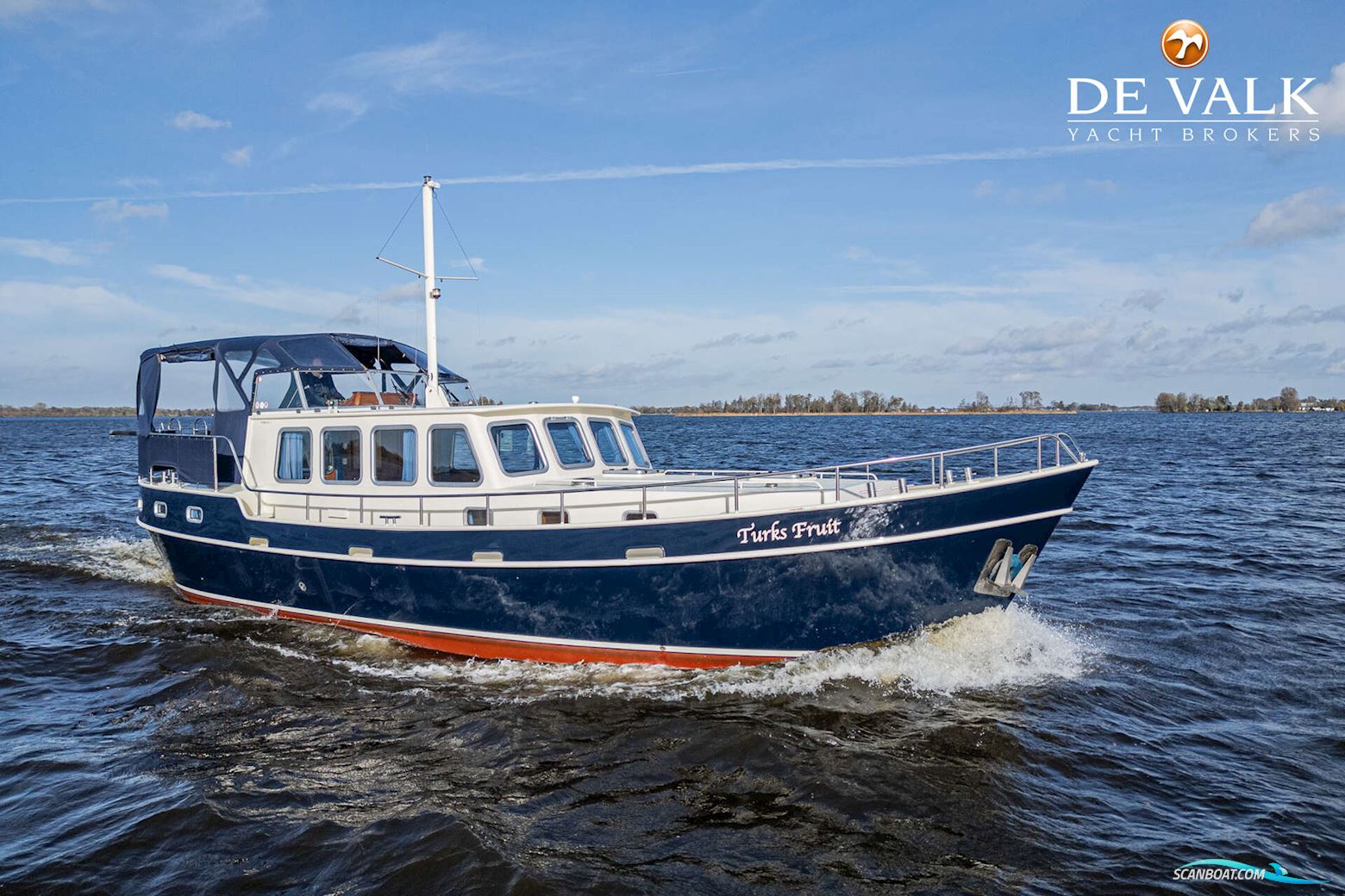 Combi Kotter 1300 Motorboat 2006, with Volkswagen Marine engine, The Netherlands