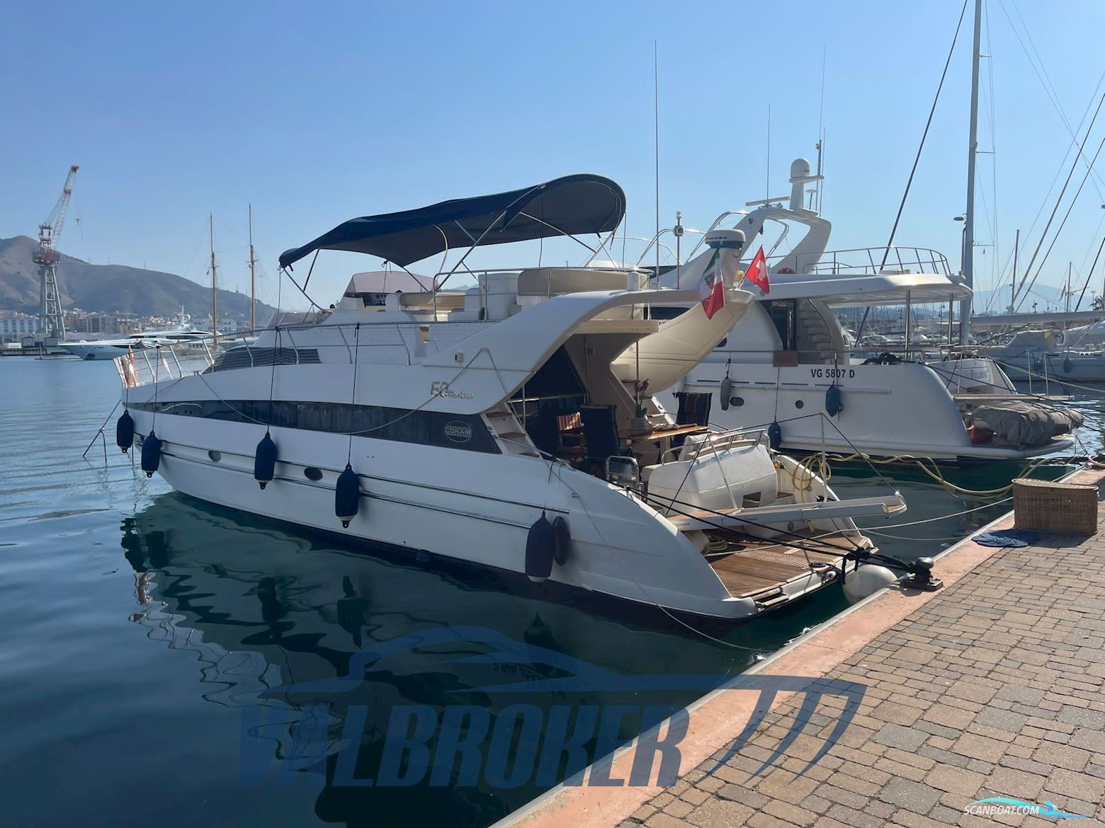 Conam 60 WIDE BODY Motorboat 2004, with Volvo Penta D12 engine, Italy