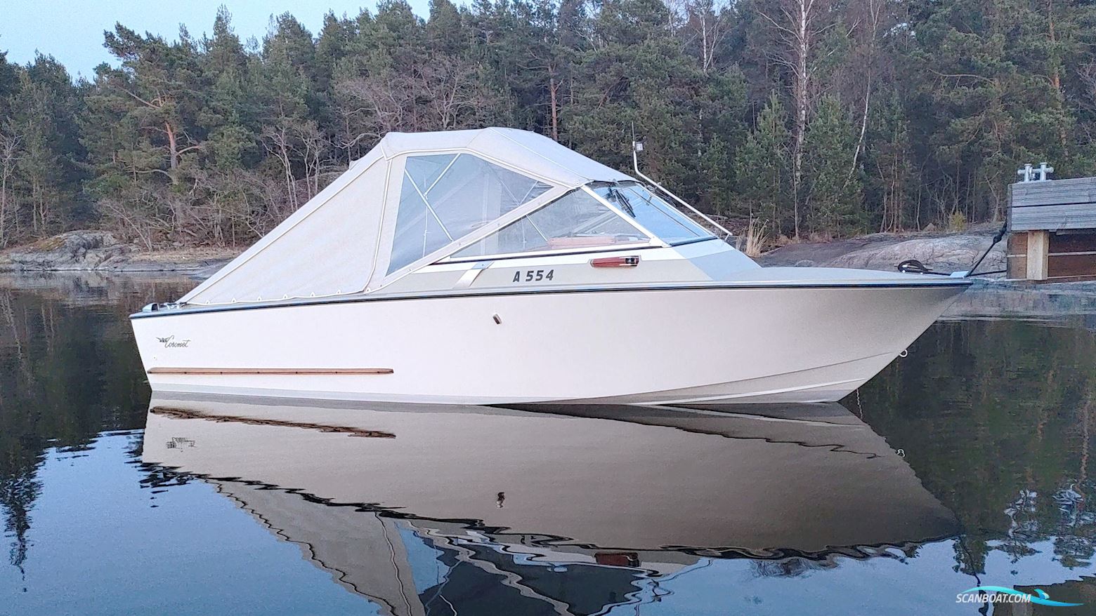 Coronet 21 DC Motorboat 1970, with Volvo Penta V6 3.2L Gxi engine, Finland