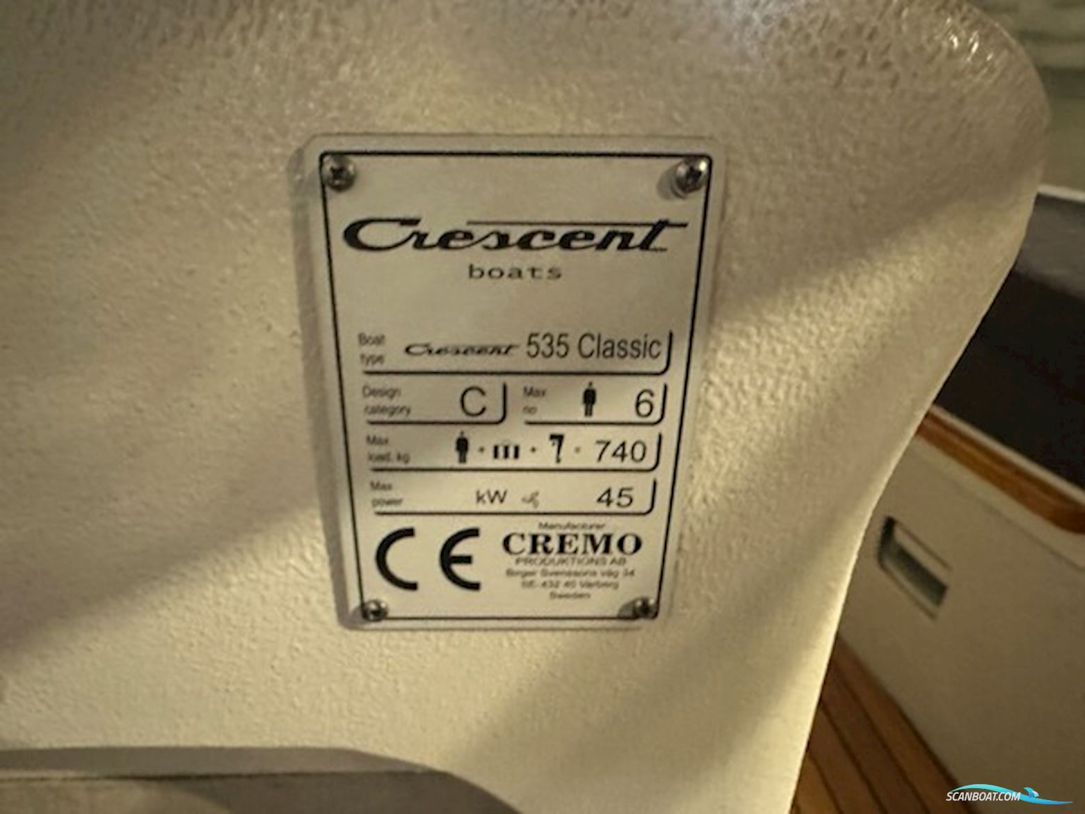Crescent 535 Classic HT Med Yamaha 40 Efi Garmin 922 XS og Brenderup Trailer