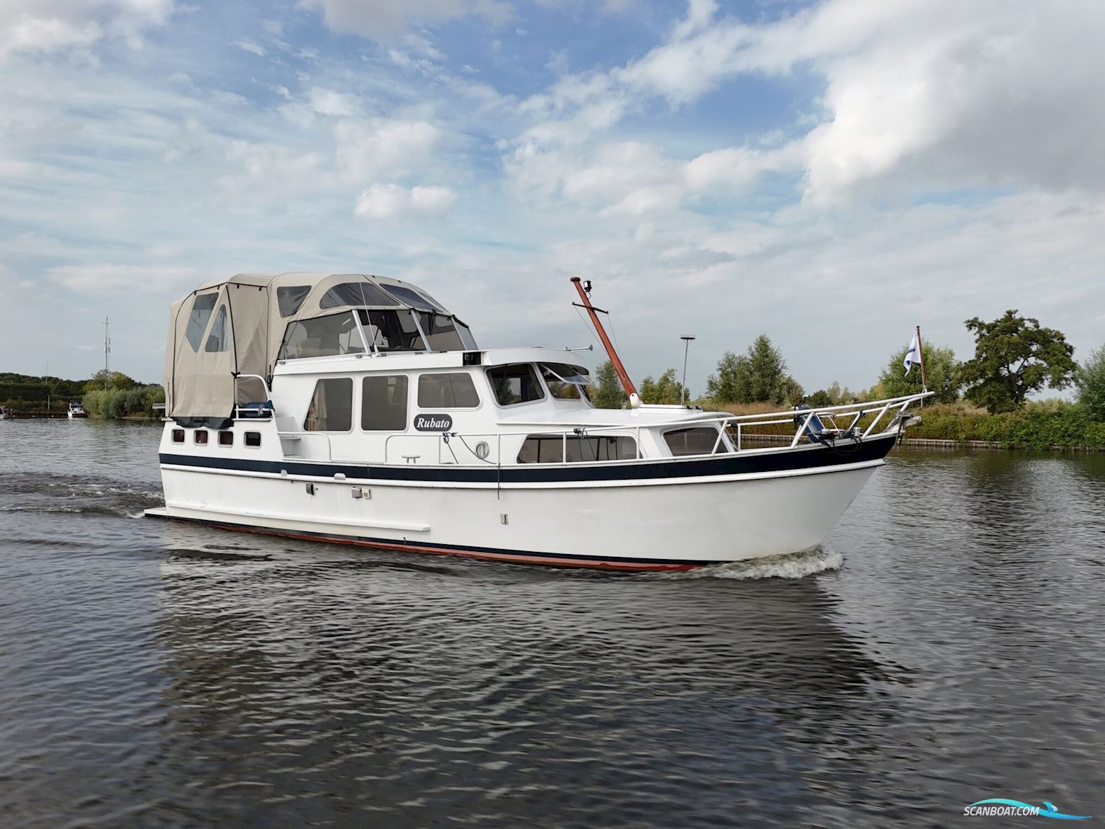 Crown Kruiser 11.90 AK Cabrio Motorboat 1995, with Mitsubishi engine, The Netherlands