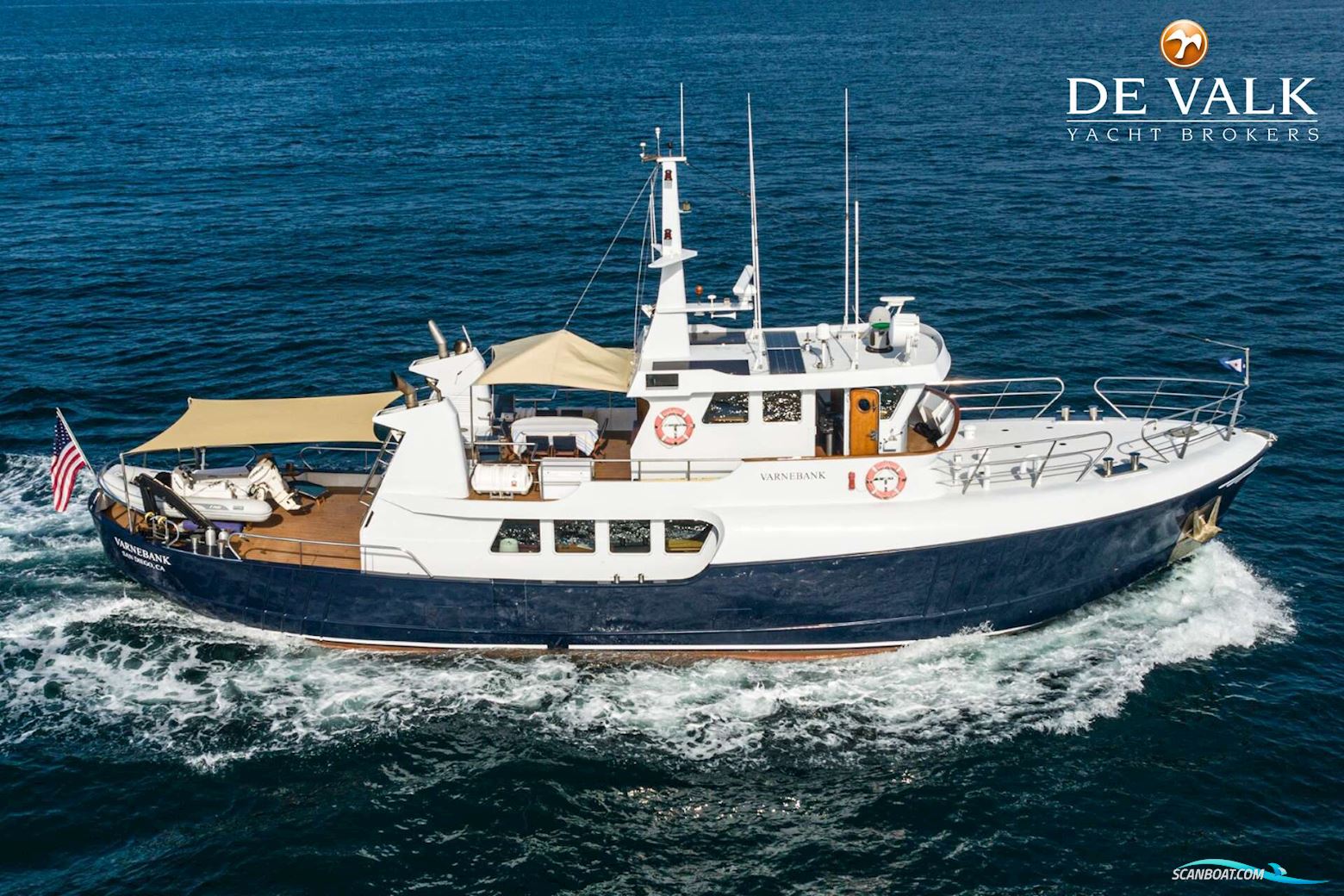 Custom Built Trawler Motorboat 1965, with Mitsubishi engine, USA