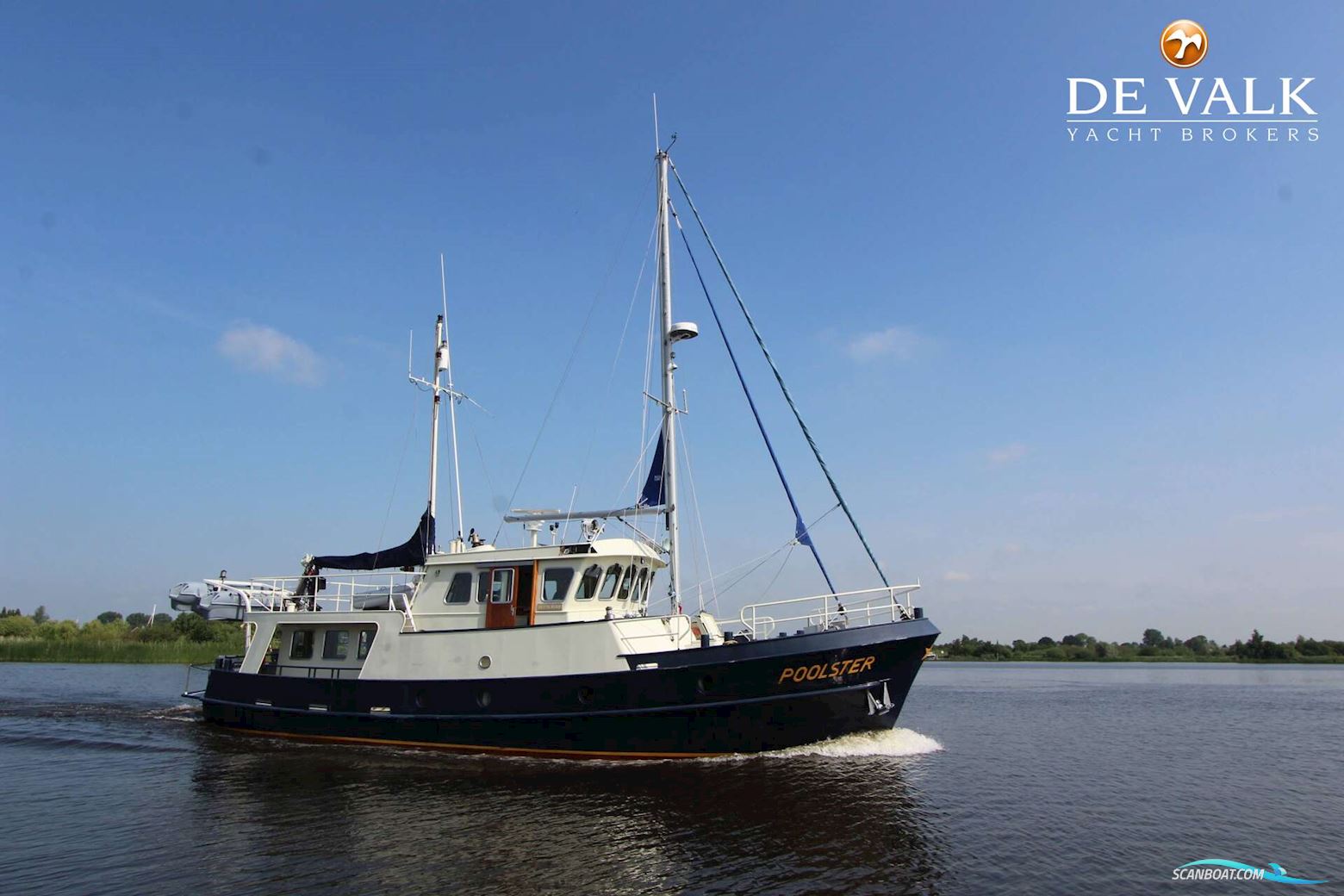 Custom Explorer Trawler 1800 Motorboat 2000, with Man engine, The Netherlands