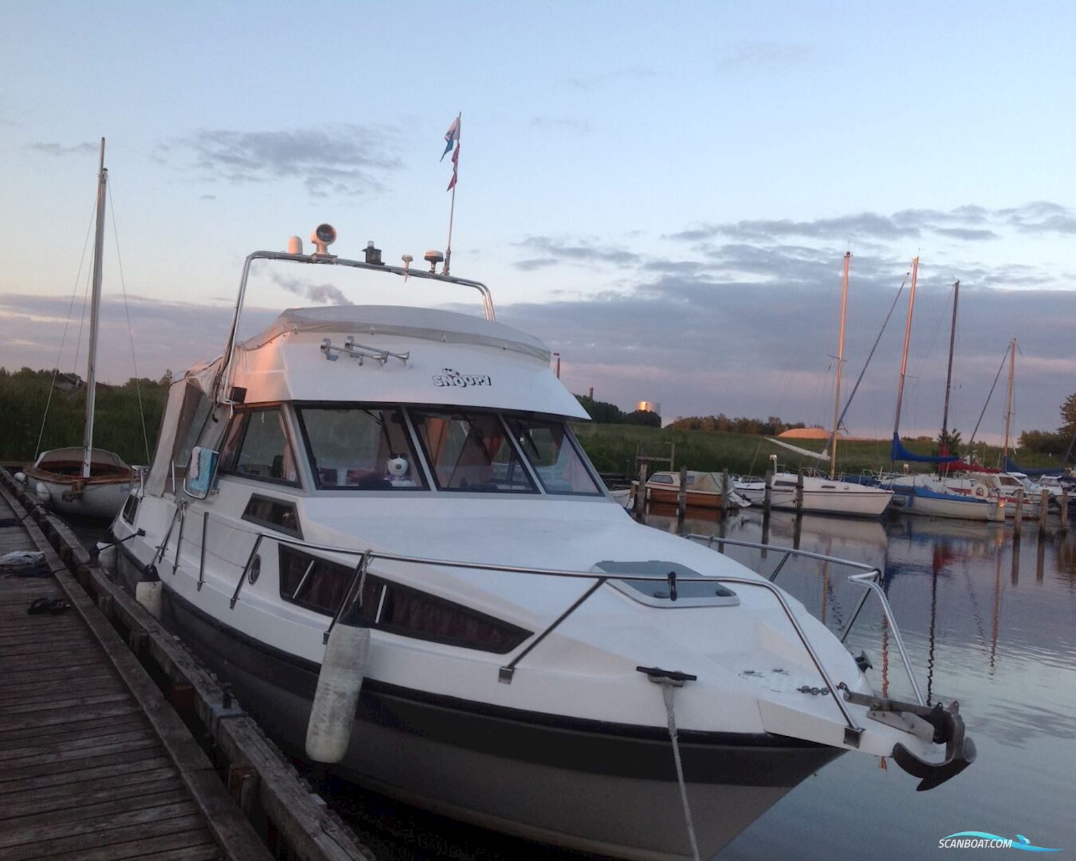 Dacapo Flyer 8000/9100 Motorboat 1988, with Yanmar 4LH-HTH engine, Denmark