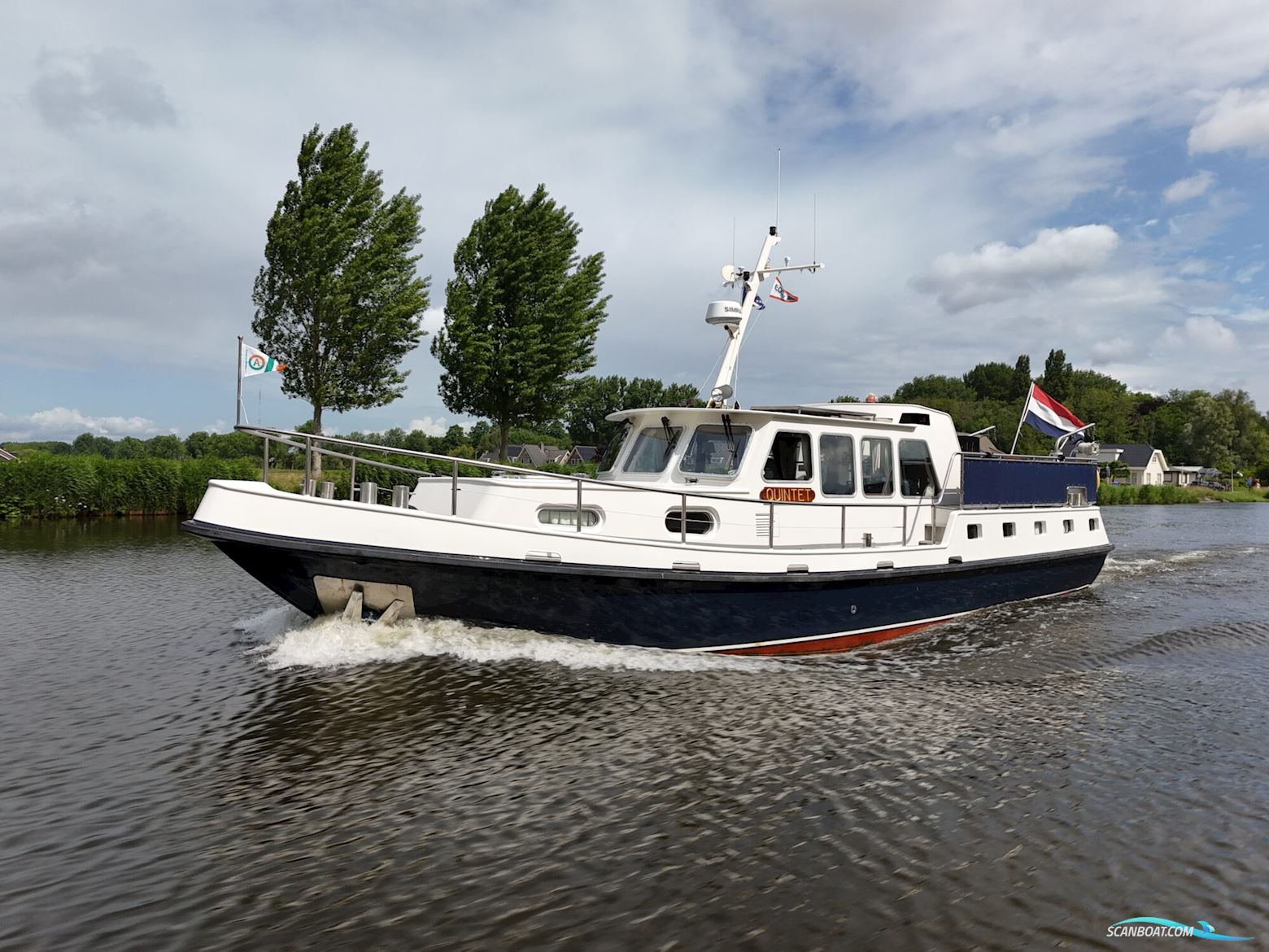 Damen Pushy Cat 15.00 AK Cabrio Motorboat 1984, with Mercedes engine, The Netherlands