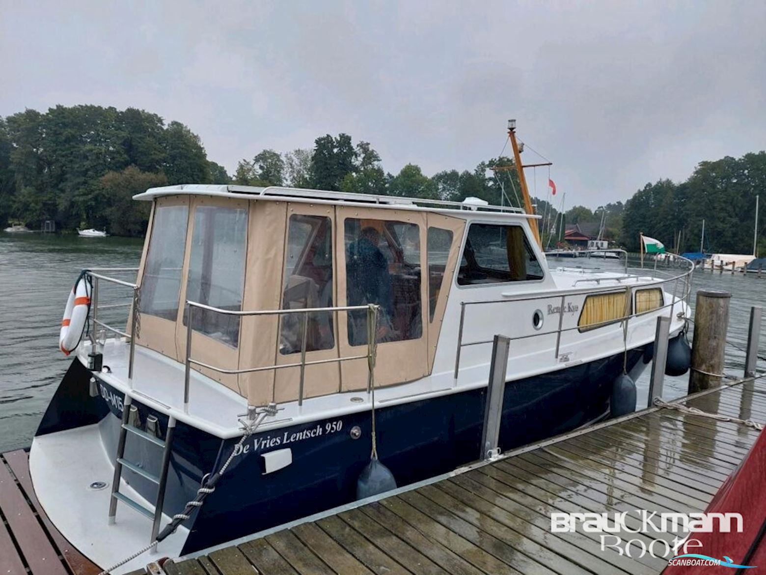 De Vries Lentsch 950 Motorboat 1973, with Sole engine, Germany