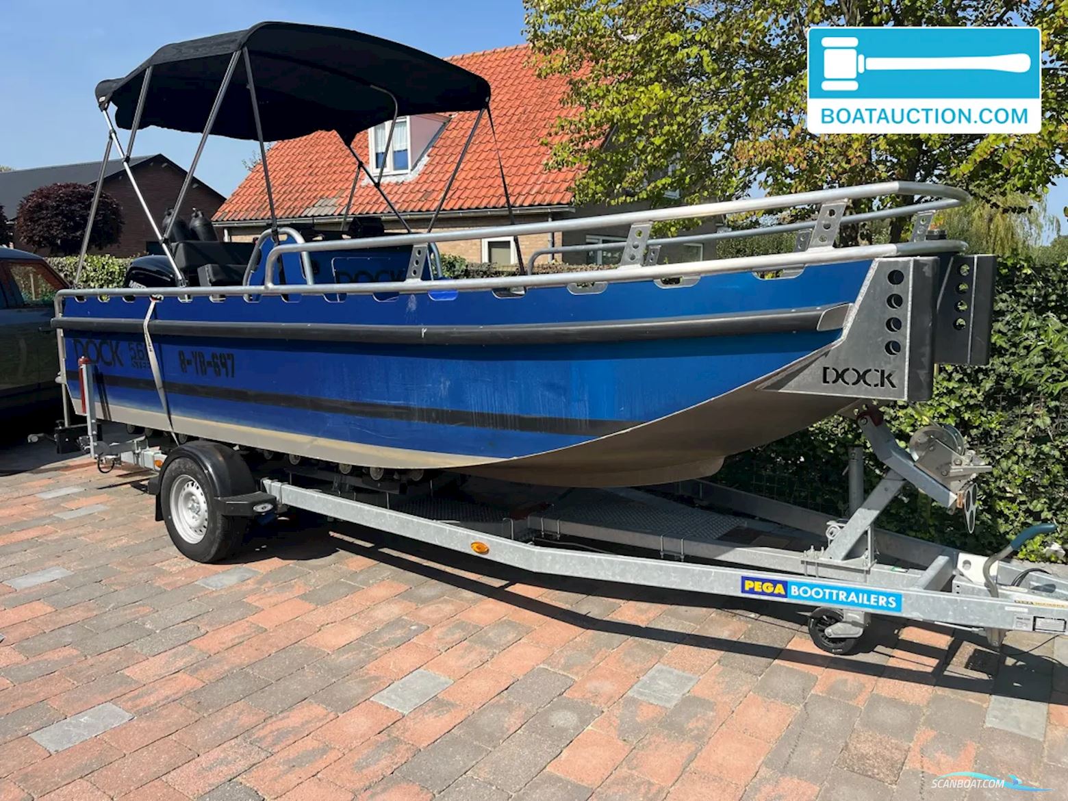 Dock 560 Steel Motorboat 2021, with Mercury engine, The Netherlands