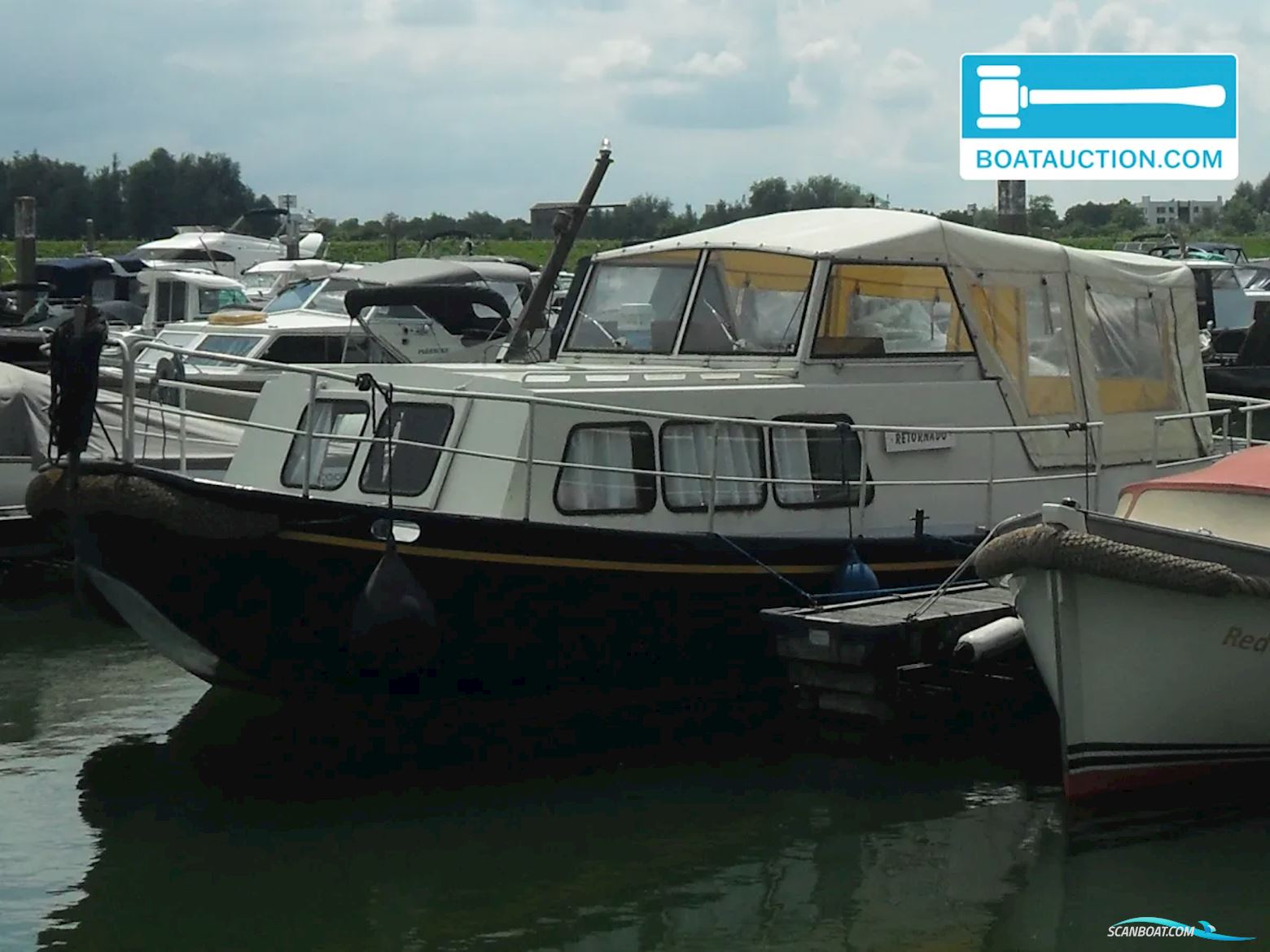 doerak OK Motorboat 1980, with Peugeot indenor engine, The Netherlands