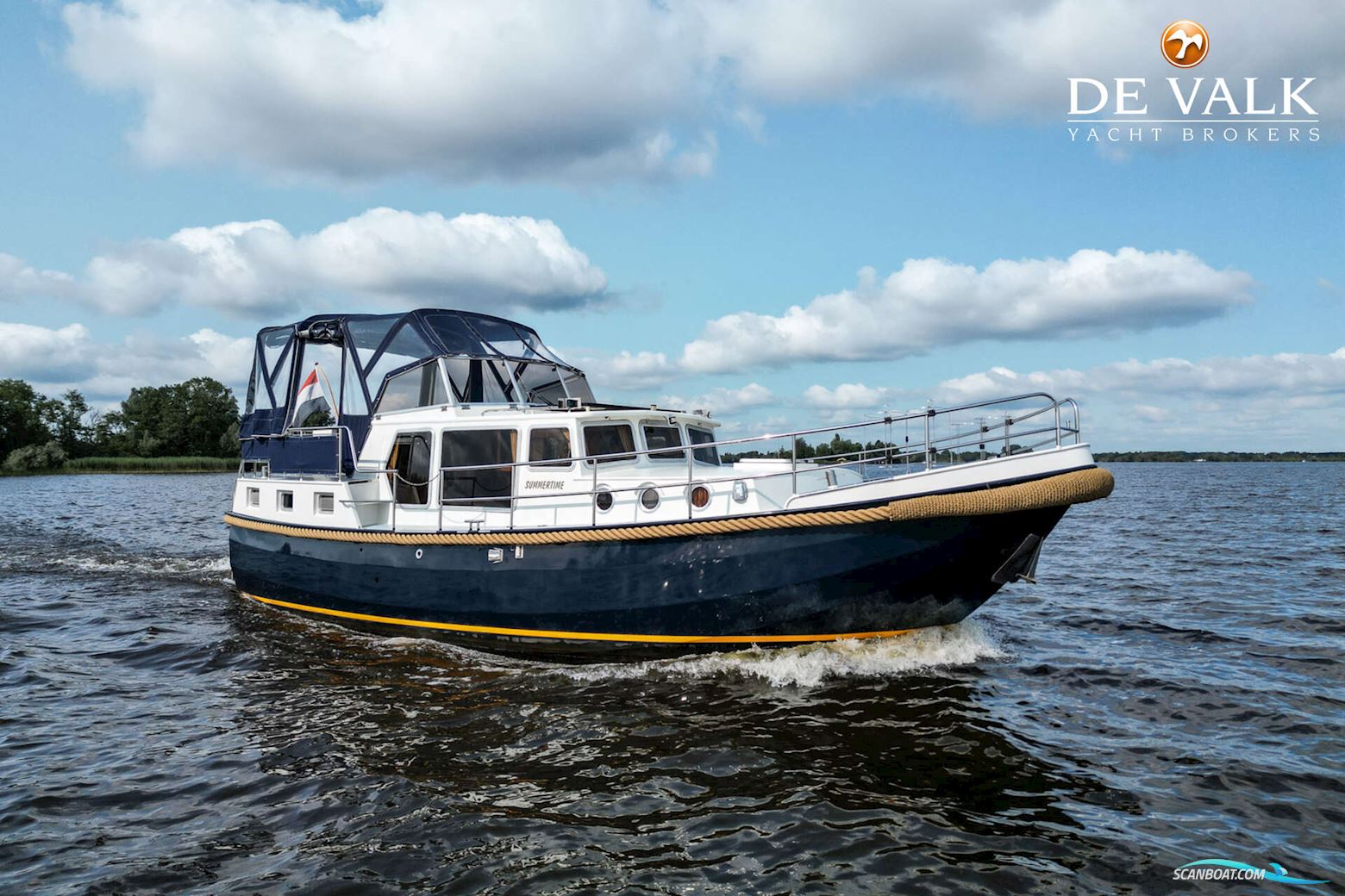 Duet Vlet 10.40 AK Motorboat 2002, with Mitsubishi engine, The Netherlands