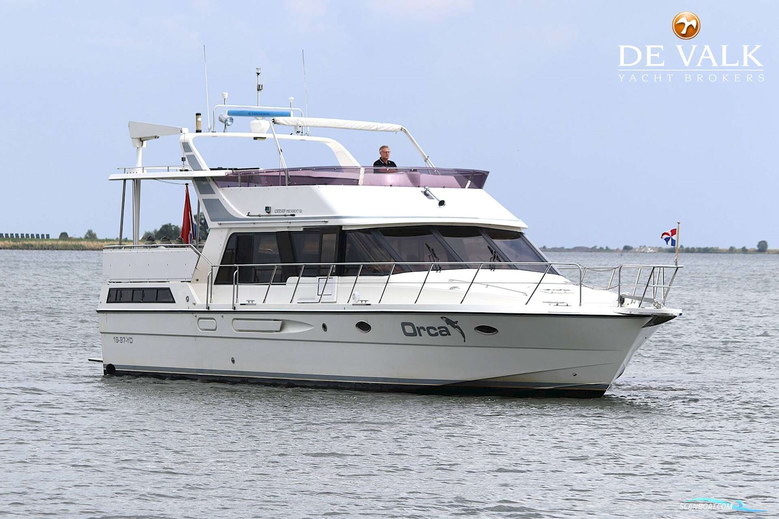 Edership President 52 Motorboat 1990, with Caterpillar engine, The Netherlands