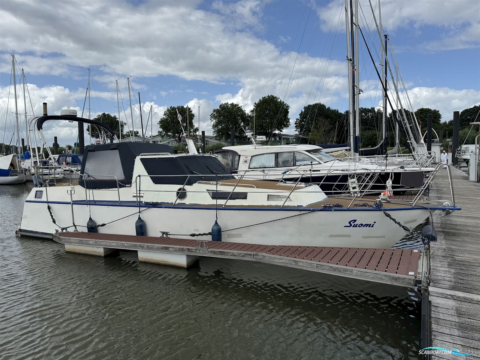 Eigenbau Reinke Tourina 10m Motorboat 1983, with Mercedes OM 616 engine, Germany